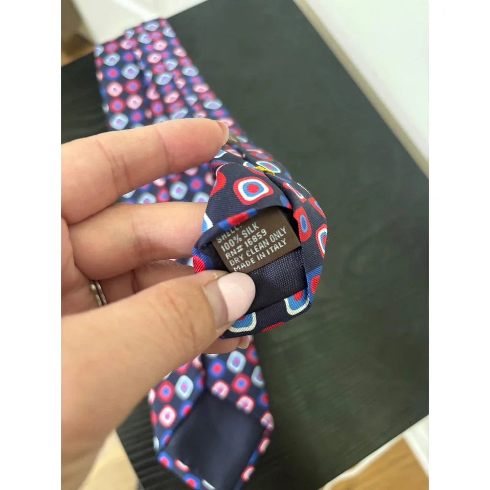 J.McLaughlin Silk Necktie Geometric Print Classic Men's Tie‎